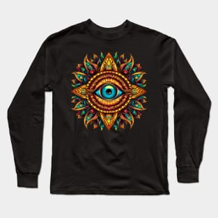 Evil Eye Mandala Vibe Long Sleeve T-Shirt